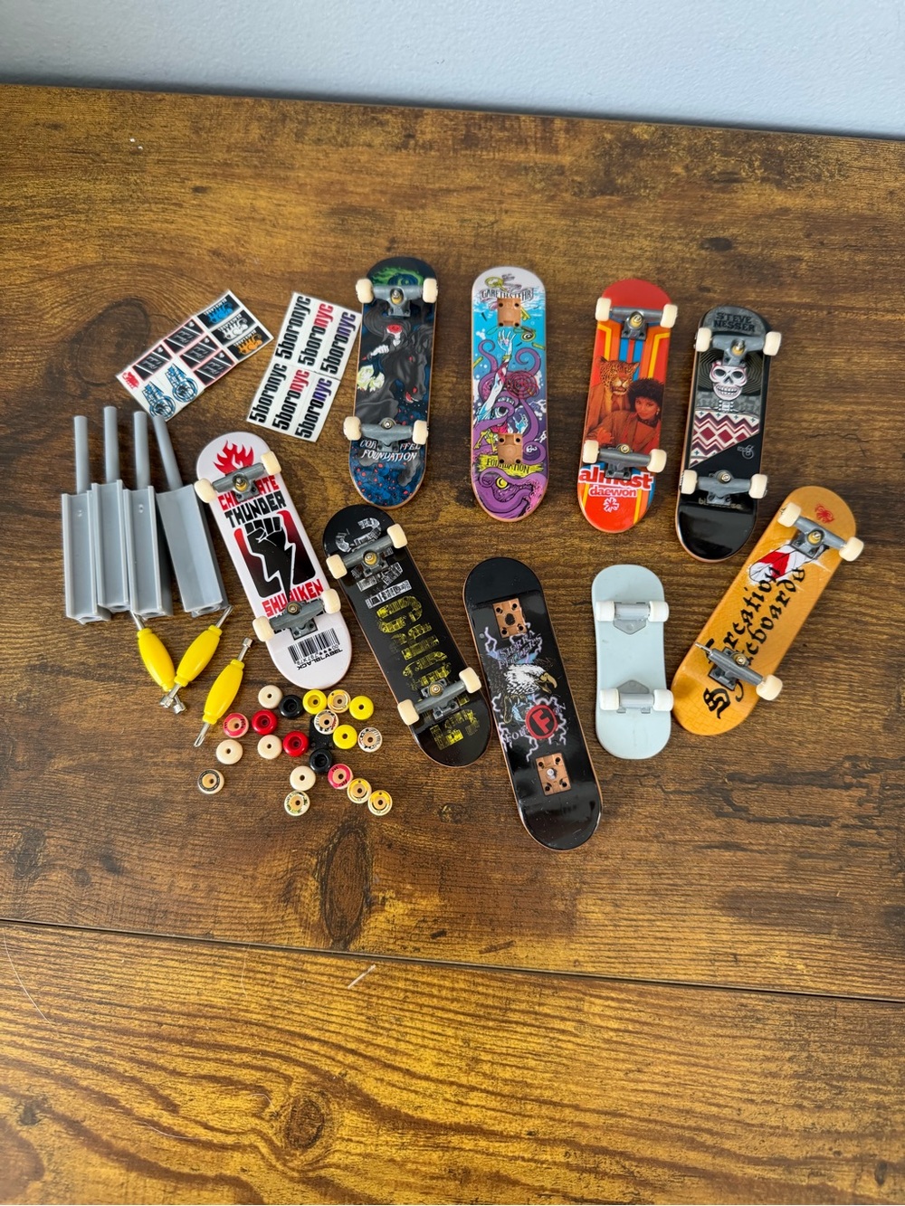 Tech Deck Fingerboard Lot Foundation Almost Black Label Chocolate Boards Parts